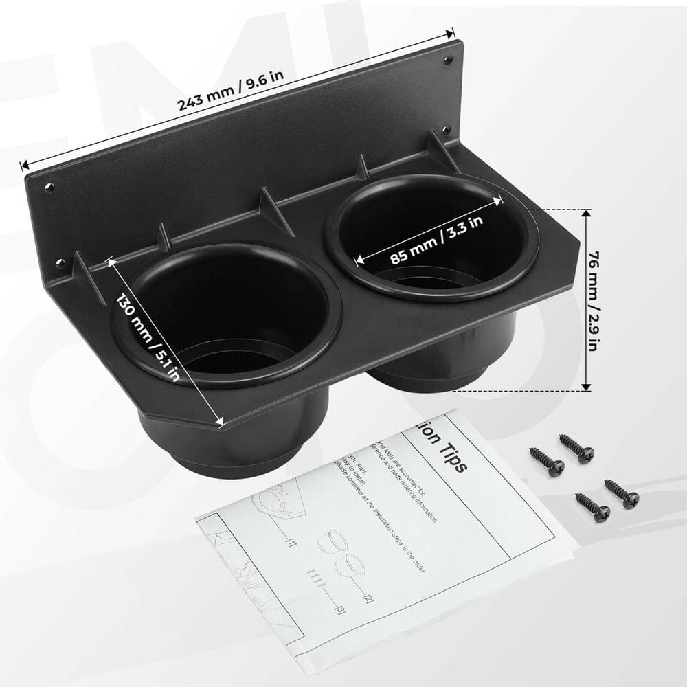 Kemimoto '14-'23 Honda Pioneer 700 / 700-4 Center Dash Cup Holder