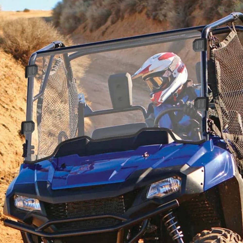 Kemimoto '14-'23 Honda Pioneer 700 / 700-4 Front Windshield & Rear Panel w/ Open Window