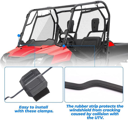 Kemimoto '14-'23 Pioneer 700/700-4 Front Windshield Polycarbonate