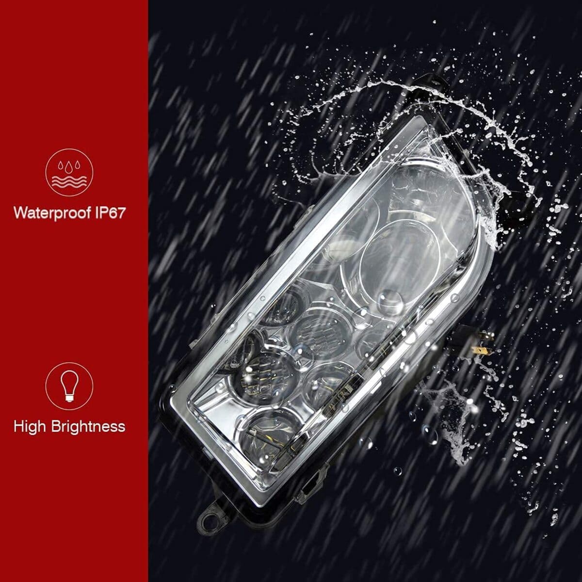 Kemimoto '14-'23 Polaris RZR XP 1000 30W LED Headlight