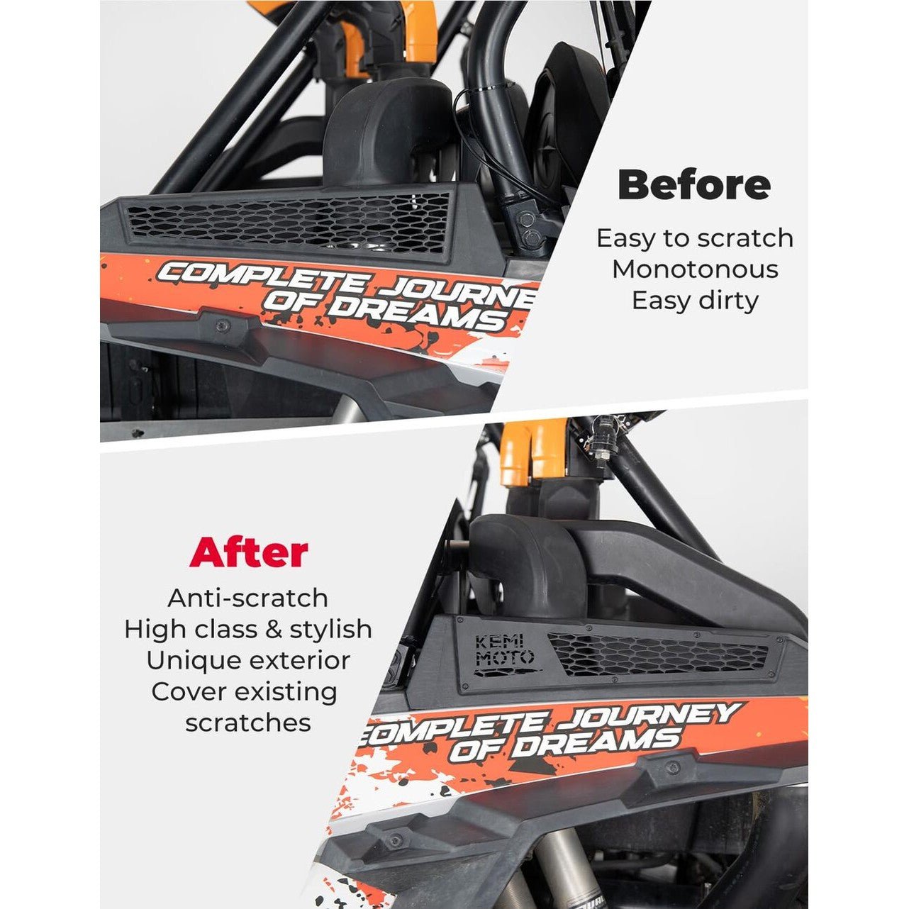 Kemimoto '14-'23 Polaris RZR XP 1000/ 4 1000 Side Vent Covers