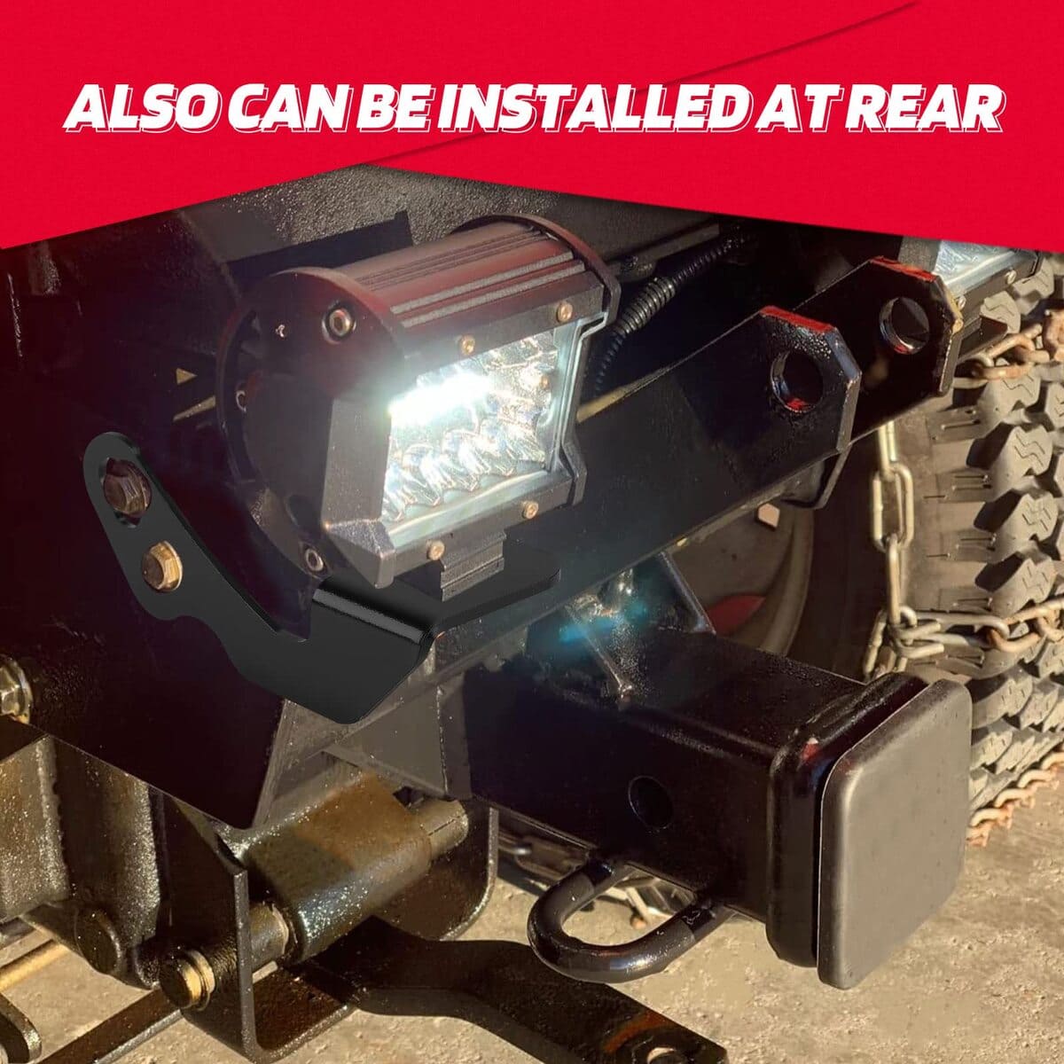 Kemimoto '14-'23 Polaris RZR XP 1000 A-Pillar LED Light Bracket Mount - Pair