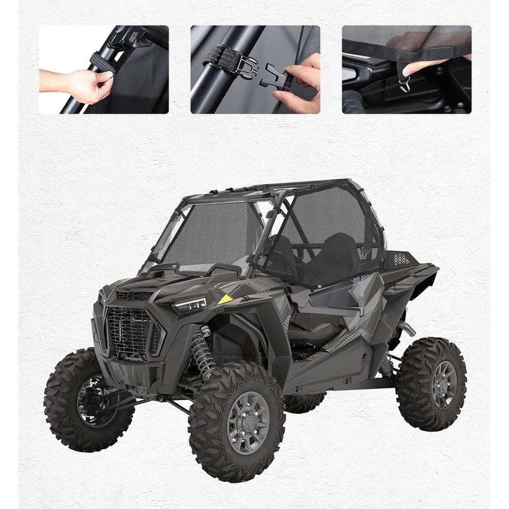 Kemimoto '14-'23 Polaris RZR XP 1000 Mesh Shield Protective Door Net