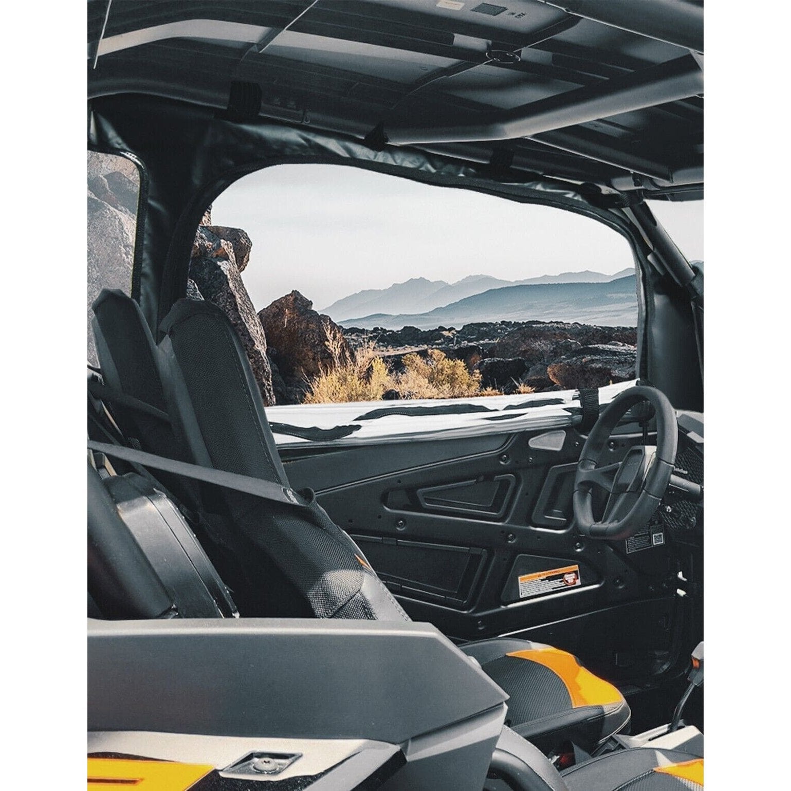 Kemimoto '14-'23 Polaris RZR XP 1000 Soft Upper Door Cab Enclosure Set