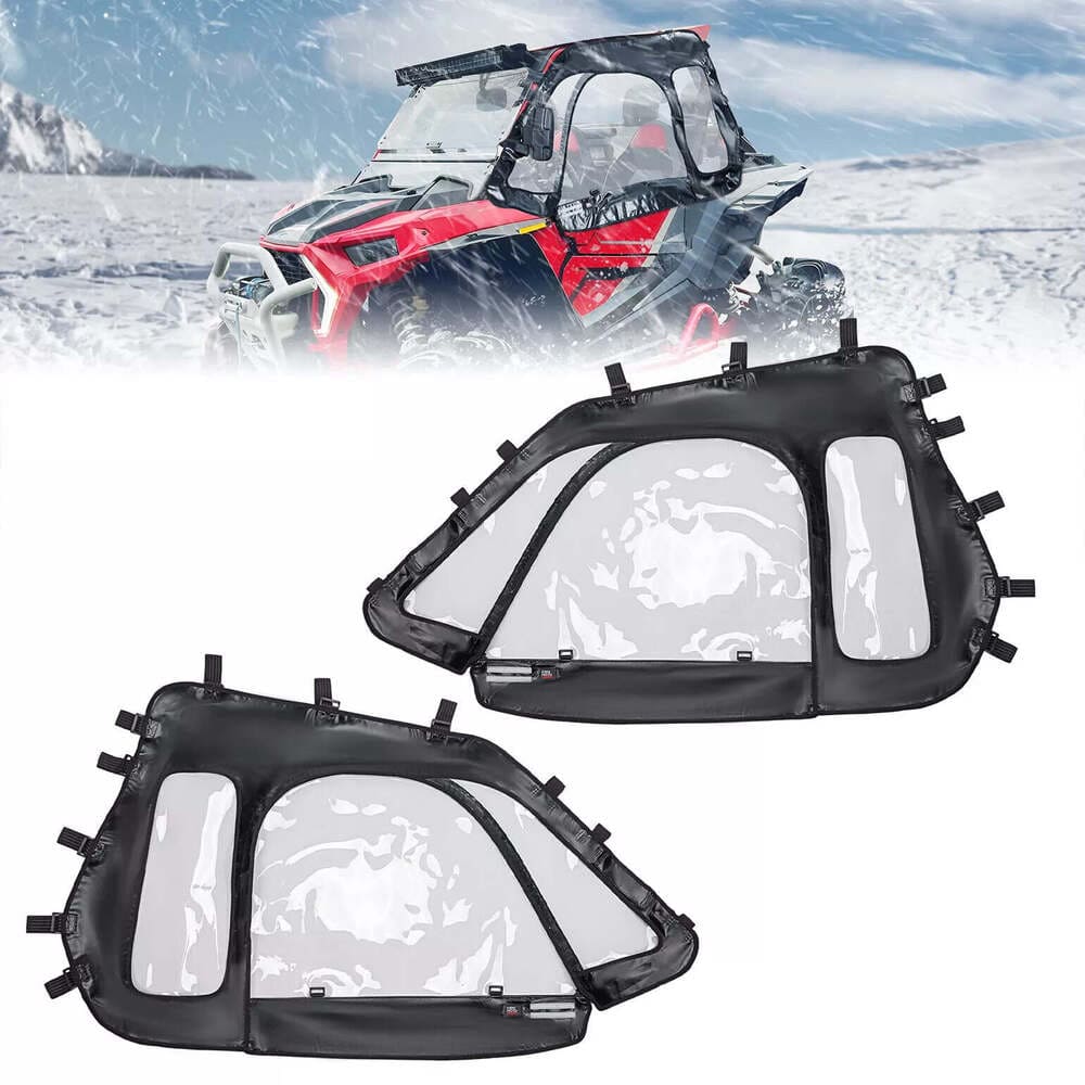Kemimoto '14-'23 Polaris RZR XP 1000/XP Turbo UTV Soft Upper Door Cab Enclosure Set