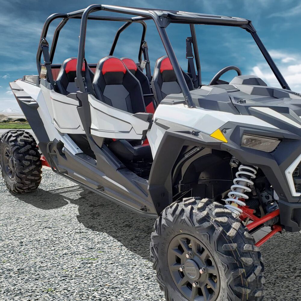 Kemimoto '14-'23 Polaris RZR XP 4 1000/ 4 Turbo Steel Nerf Bars