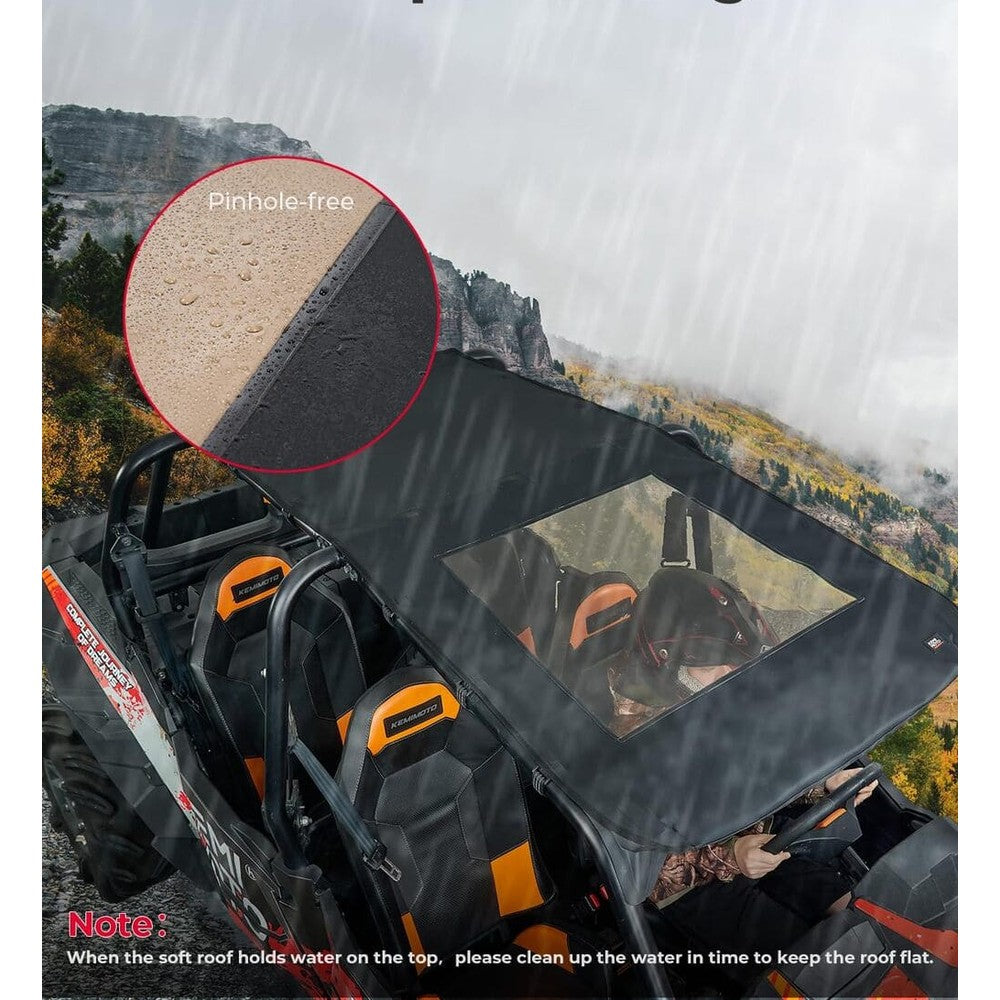 Kemimoto '14-'23 Polaris RZR XP 4 1000 Waterproof Soft Top Roof