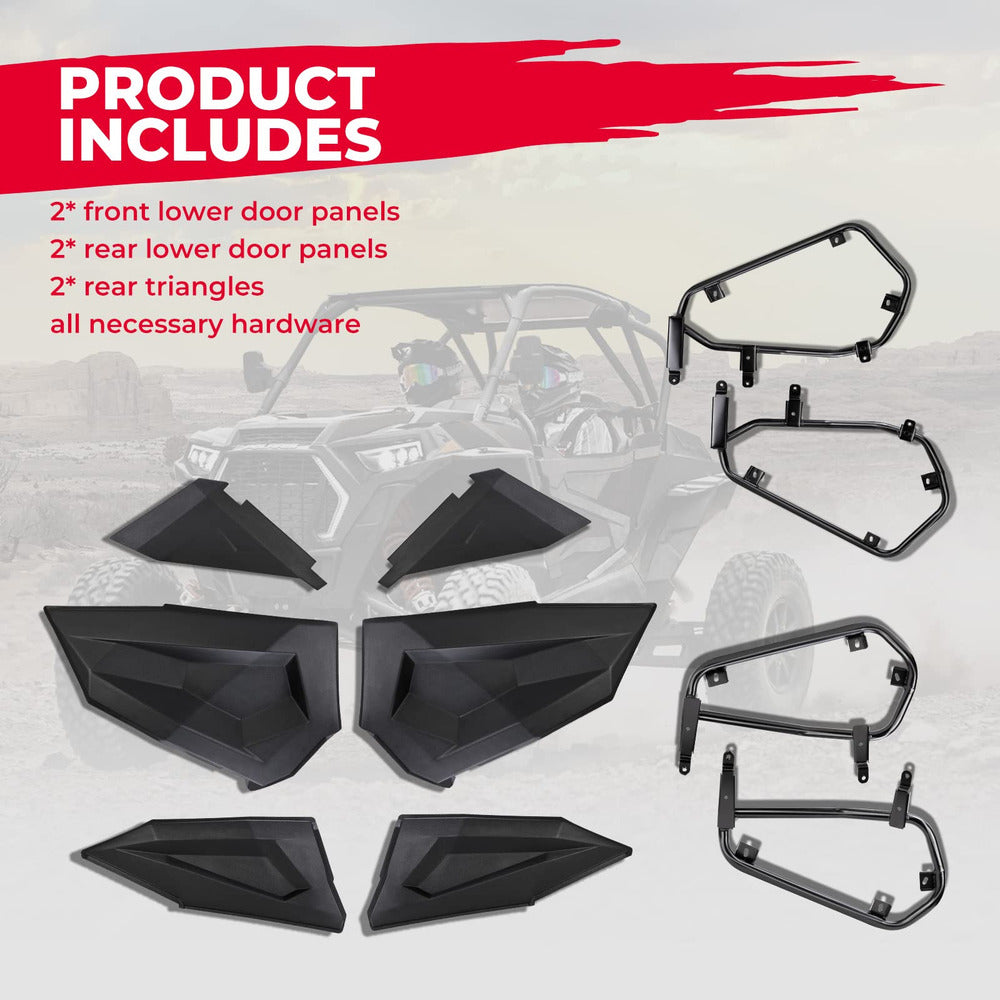 Kemimoto '14-'23 Polaris RZR XP 4 1000 4 Doors Lower Panel Inserts
