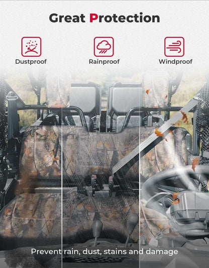 Kemimoto '14-'24 Honda Pioneer 700 Camo Seat Covers