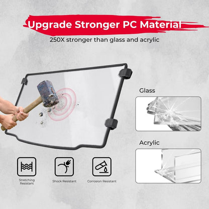 Kemimoto '15-'22 Polaris Ranger Midsize 570 Front Full Windshield