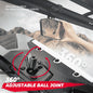 Kemimoto '15-'24 Polaris Ranger XP 1000 UTV Rear View Mirror with Led Light