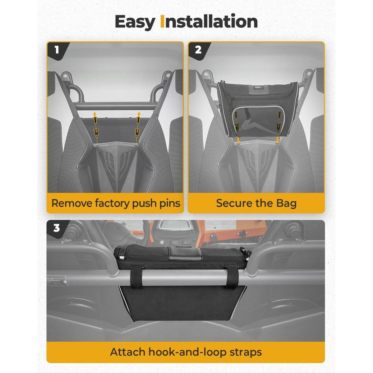 Kemimoto '16-'22 CFMoto ZForce 500 1680D Fabric Storage Bag
