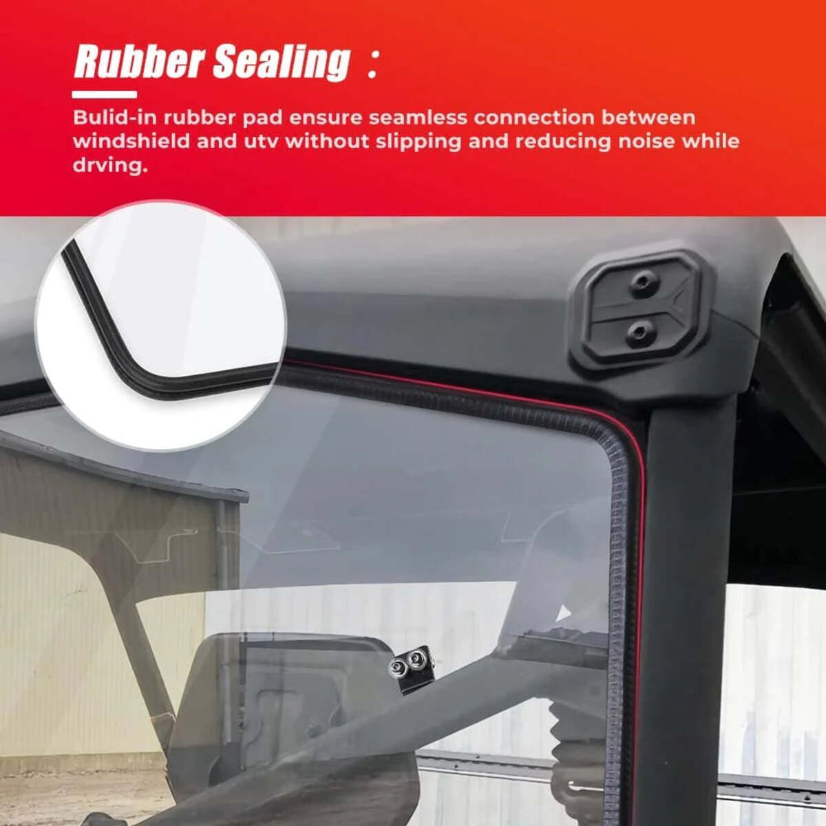 Kemimoto '16-'23 Can-Am Defender Rear & Front Full Windshield