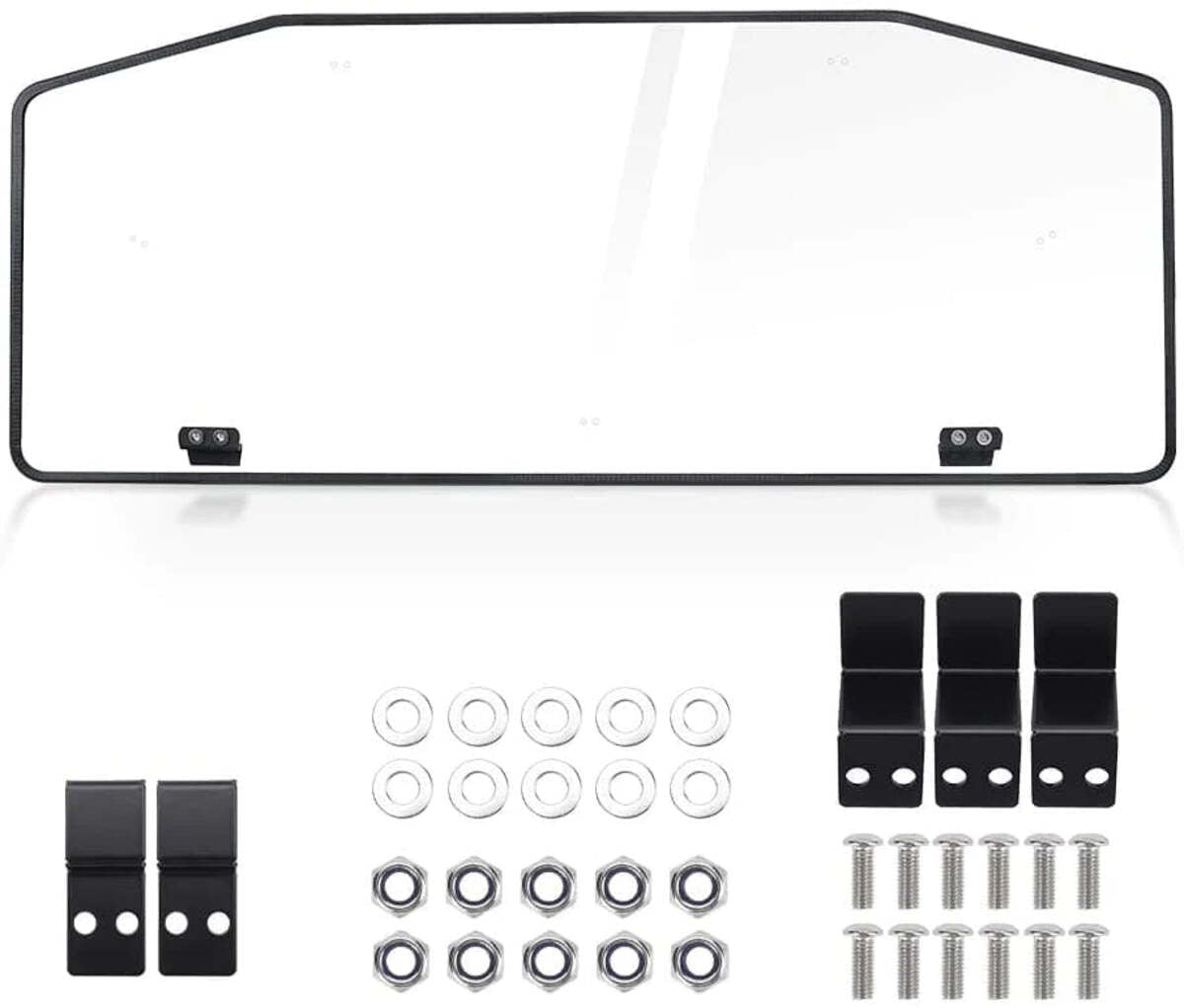 Kemimoto '16-'23 Can-Am Defender Rear & Front Full Windshield