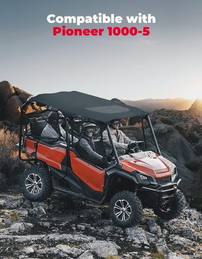 Kemimoto '16-'23 Honda Pioneer 1000-5 Upgraded Soft Roof