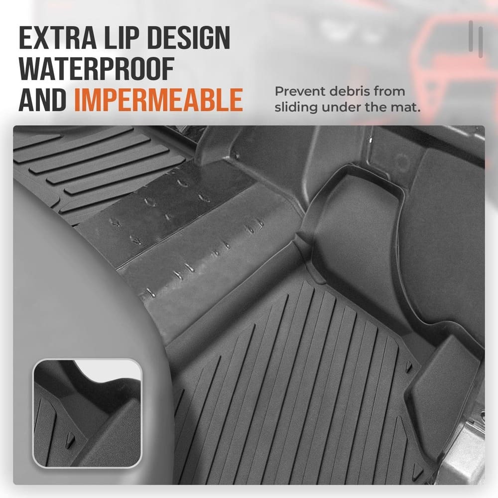 Kemimoto '16-'24 Can-Am Defender TPE Floor Mats