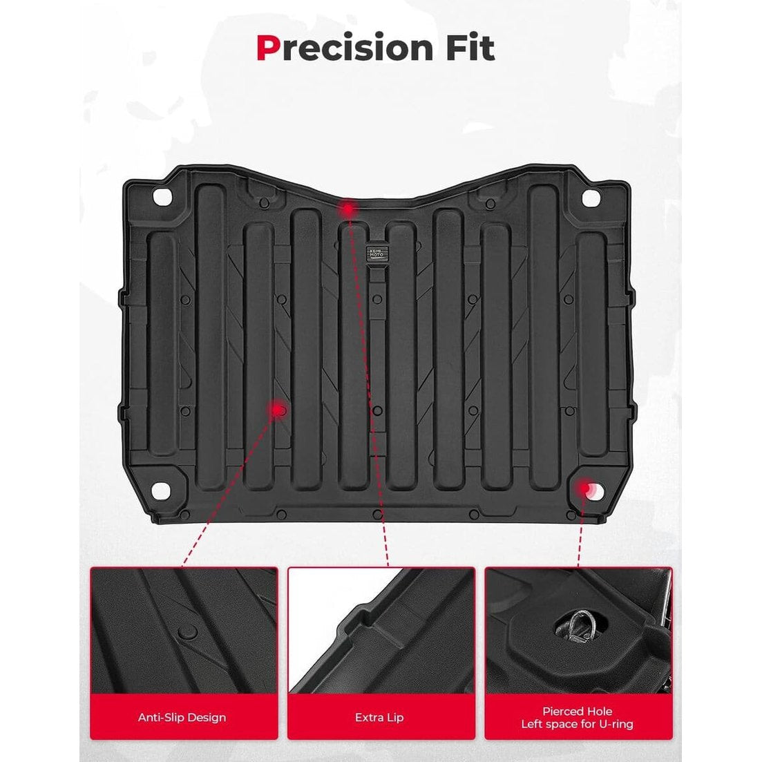 Kemimoto '16-'24 Honda Pioneer 1000 / 1000-6 UTV Bed Liner Mat