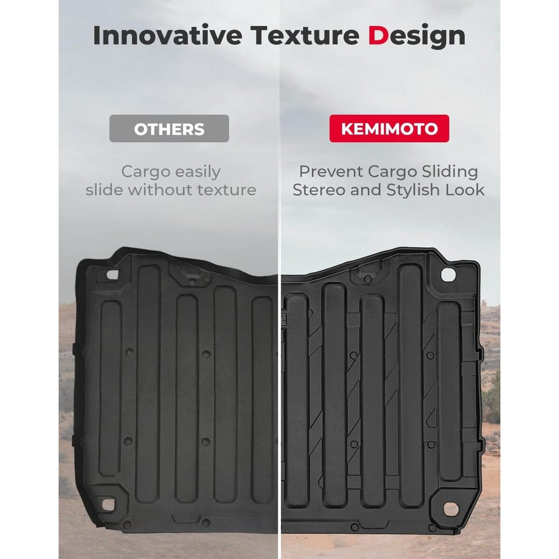 Kemimoto '16-'24 Honda Pioneer 1000 / 1000-6 UTV Bed Liner Mat