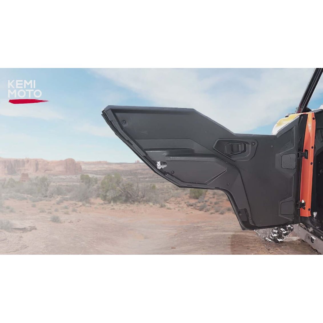 Kemimoto '16-'24 Polaris General 1000/4 1000 Front Upper Door Bags - 2PCS