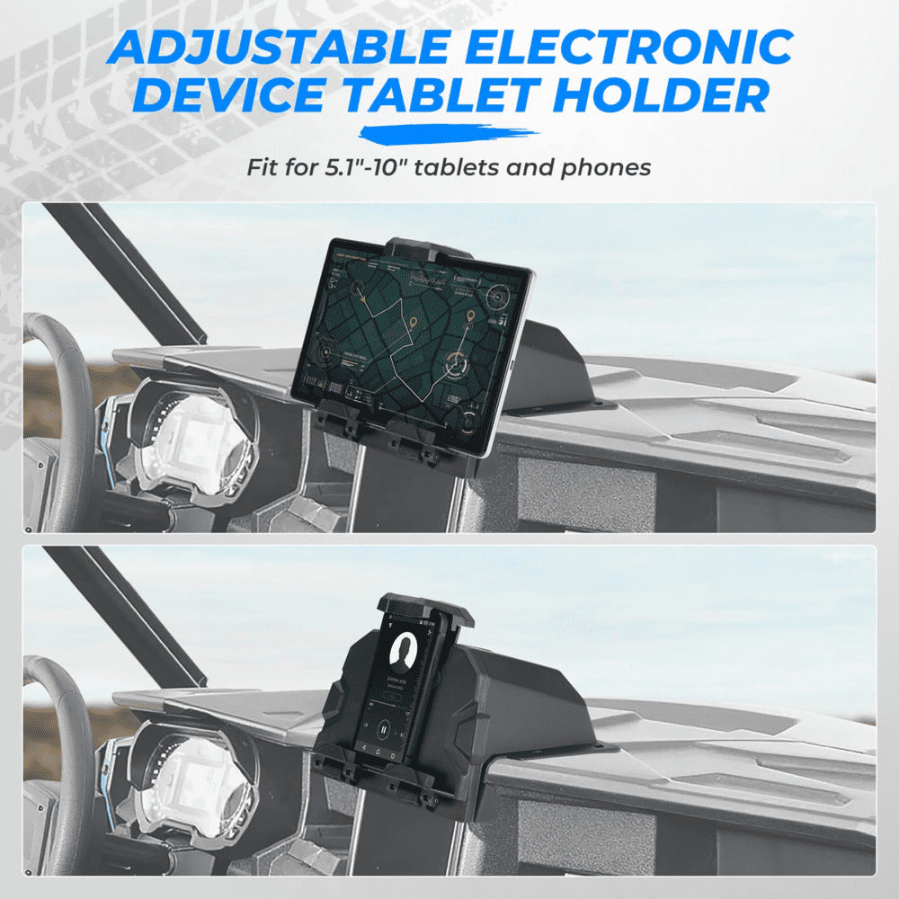Kemimoto '16-'24 Polaris General 1000 Electronic Tablet Device Holder Mount