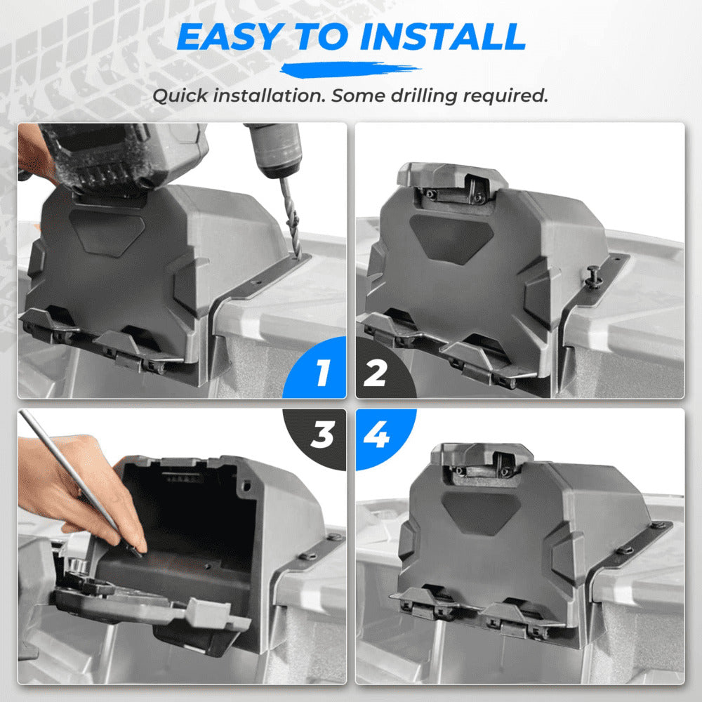 Kemimoto '16-'24 Polaris General 1000 Electronic Tablet Device Holder Mount