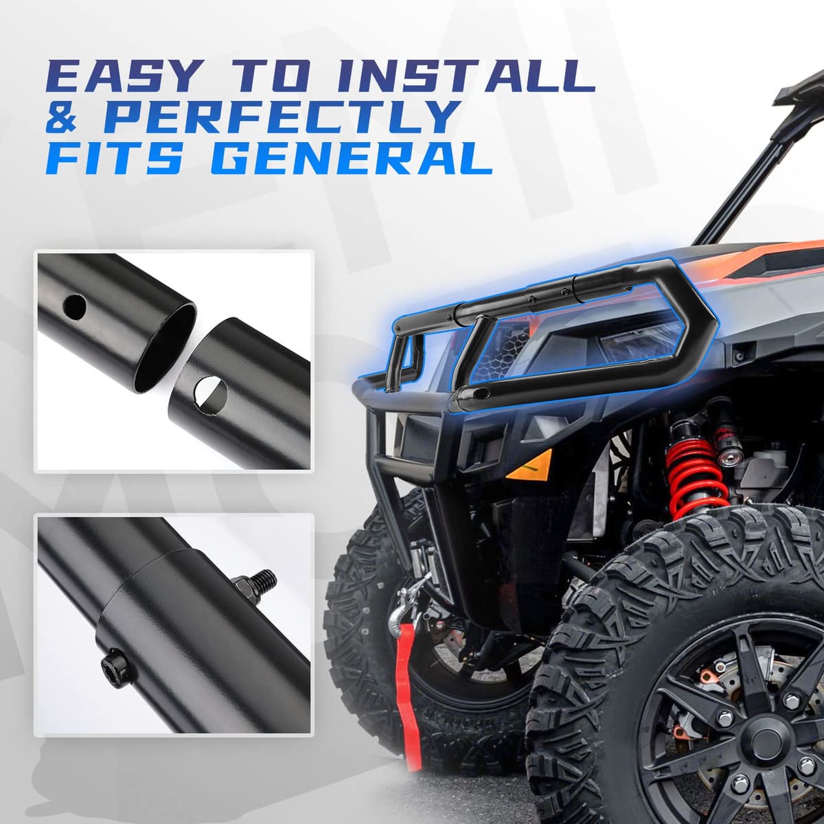 Kemimoto '16-'24 Polaris General 1000 Front Upper Bumper