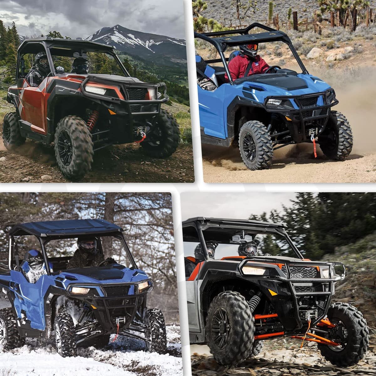 Kemimoto '16-'24 Polaris General 1000 Front Upper Bumper