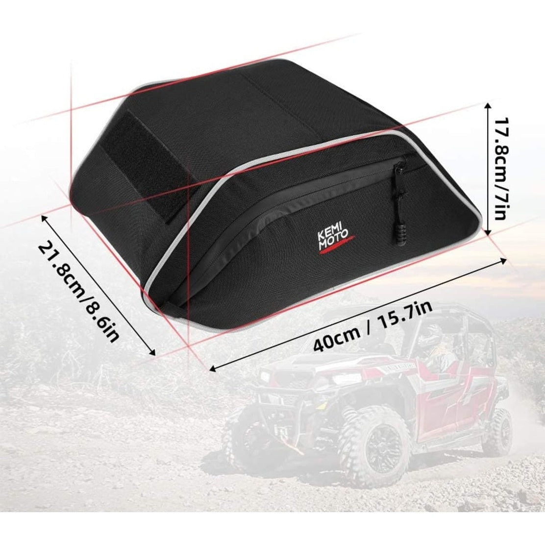 Kemimoto '16-'24 Polaris General 1000 UTV Center Seats Storage Bag