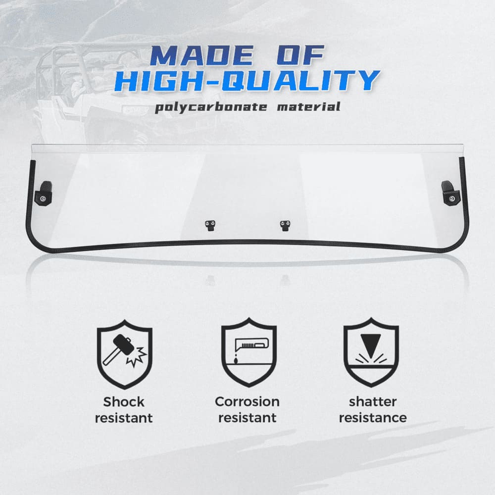 Kemimoto '16-'24 Polaris General Half Windshield