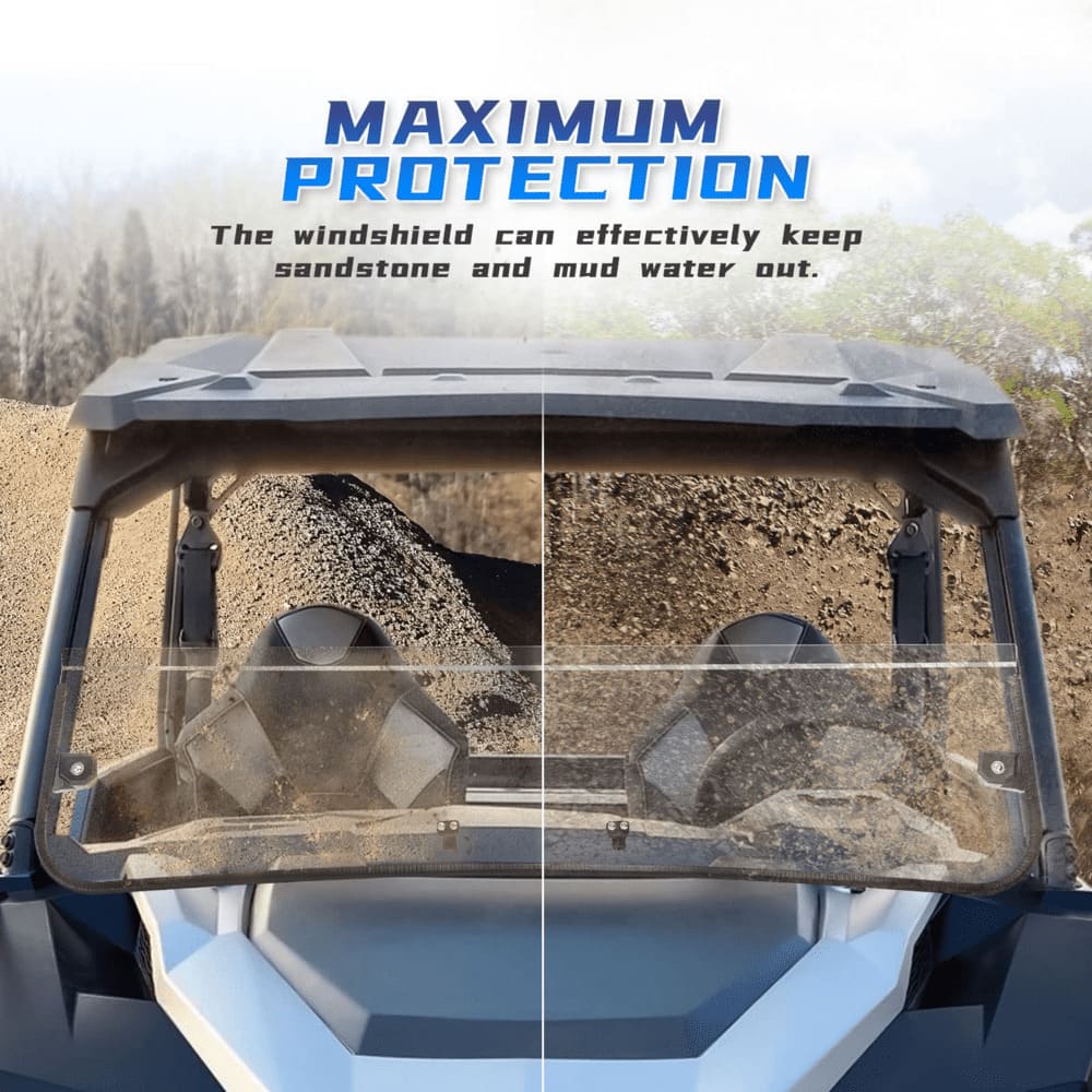 Kemimoto '16-'24 Polaris General Half Windshield