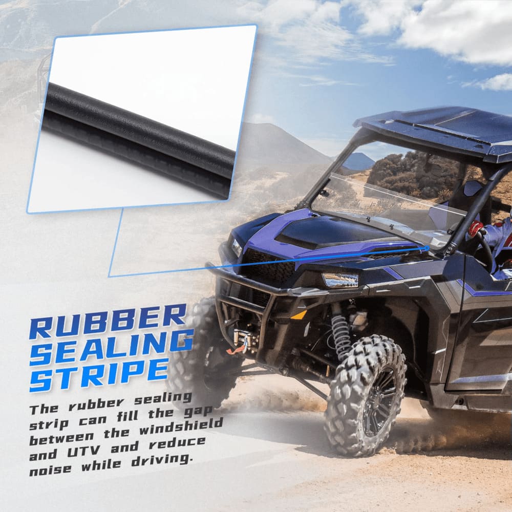 Kemimoto '16-'24 Polaris General Half Windshield