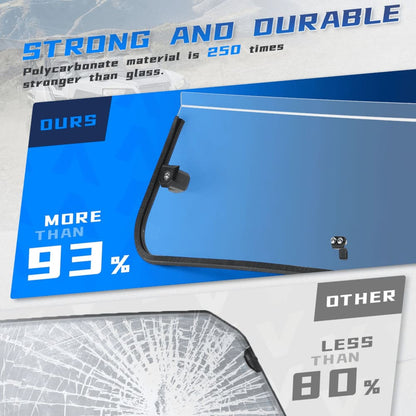 Kemimoto '16-'24 Polaris General Half Windshield