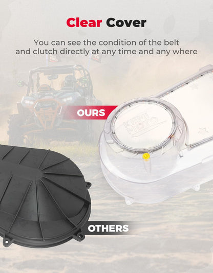 Kemimoto '17-'21 Polaris RZR/Ranger Outer Clutch Cover with RGB Lights