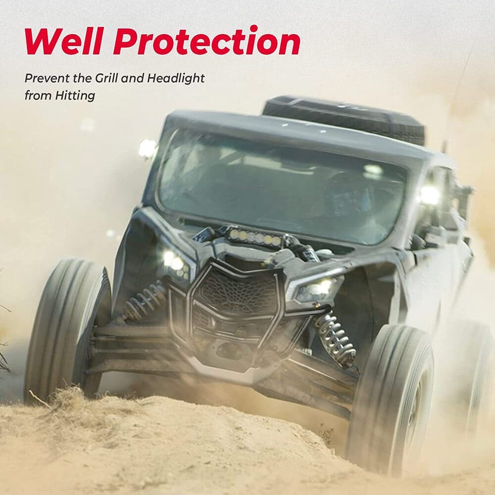 Kemimoto '17-'23 Can-Am Maverick X3 Front Bumpers & Side Mirrors