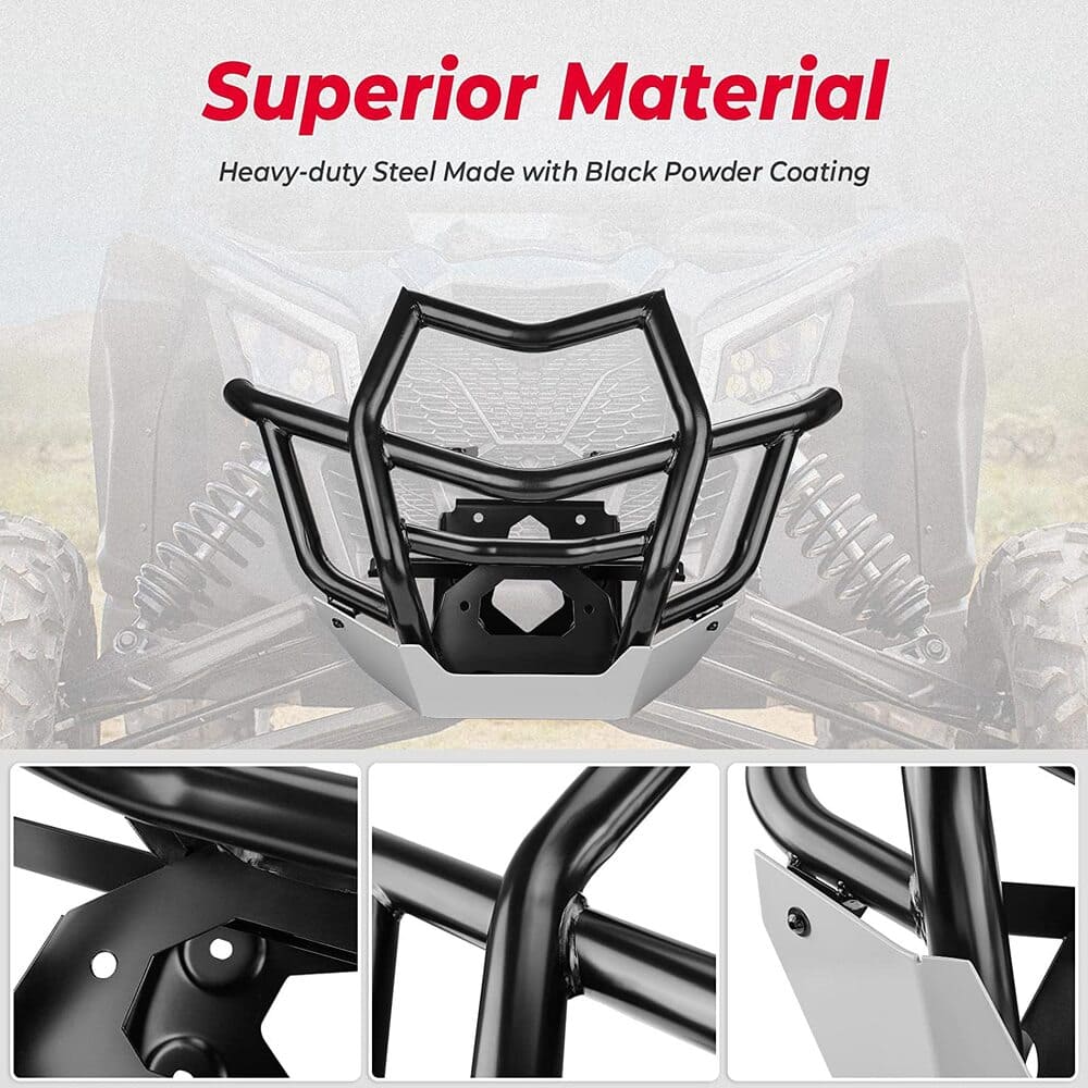 Kemimoto '17-'23 Can-Am Maverick X3 Front Bumpers & Side Mirrors
