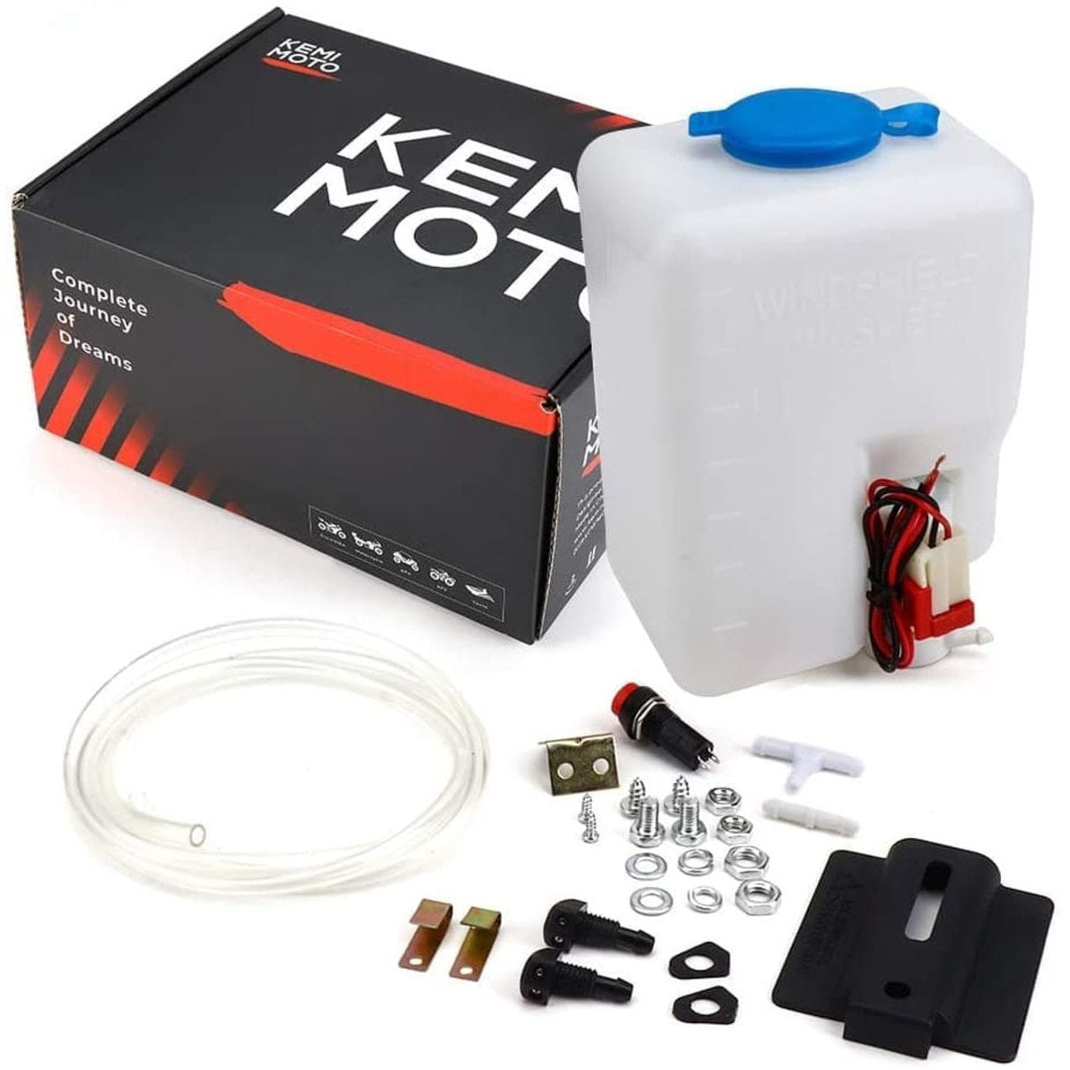 Kemimoto '17-'23 Can-Am Maverick X3 Full Windshield Wiper & Washer
