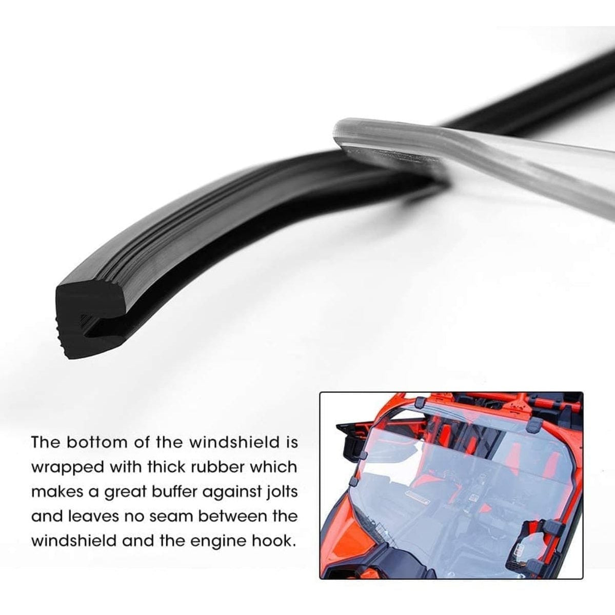 Kemimoto '17-'23 Can-Am Maverick X3 Full Windshield Wiper & Washer