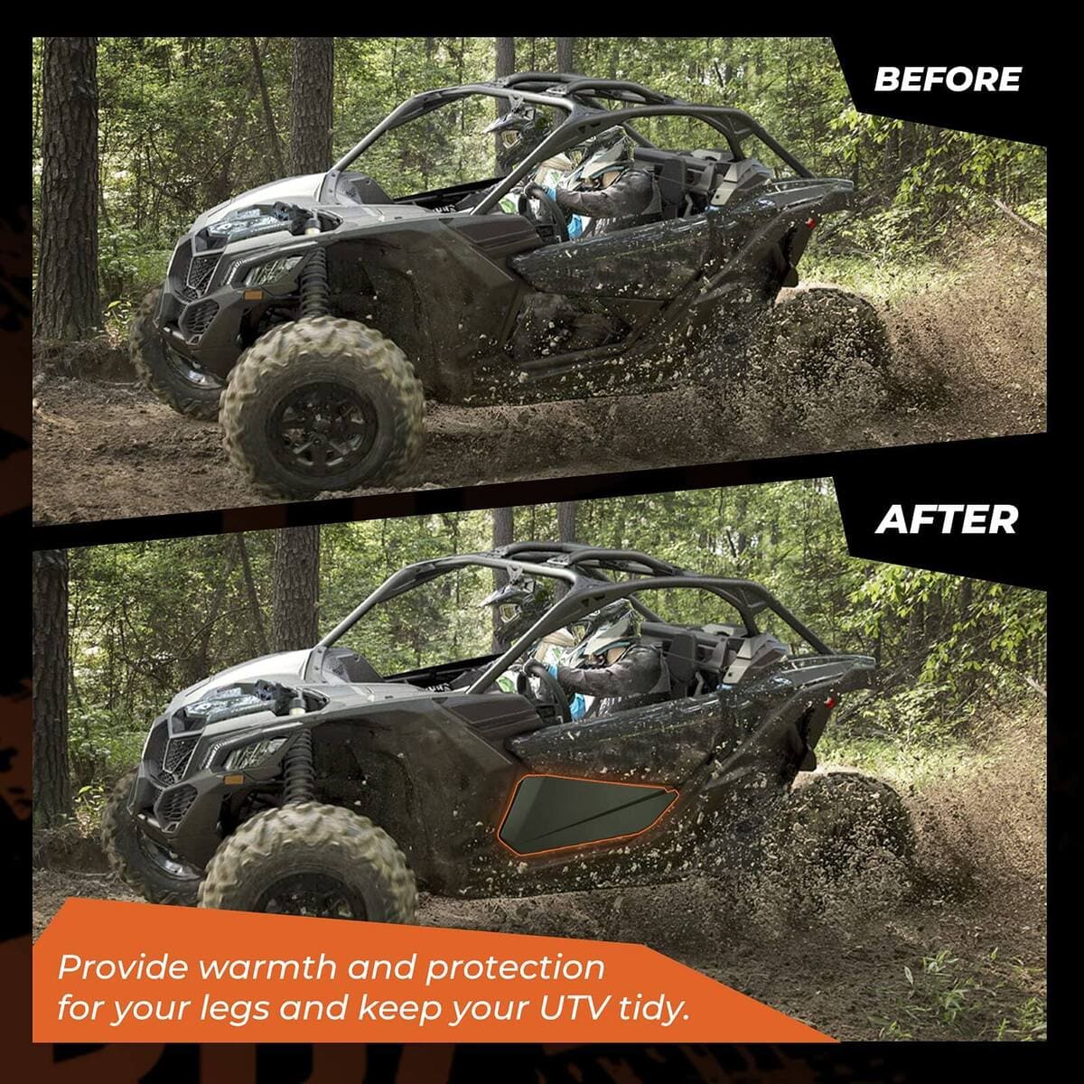 Kemimoto '17-'23 Can-Am Maverick X3 Soft Cab Enclosures & Lower Doors