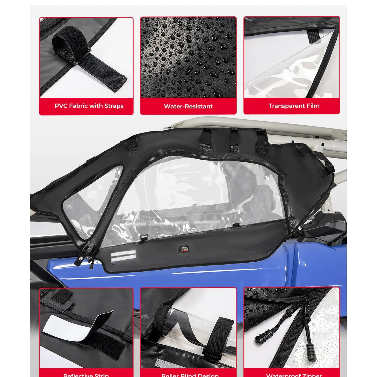 Kemimoto '17-'23 Can-Am Maverick X3 Soft Cab Enclosures & Lower Doors