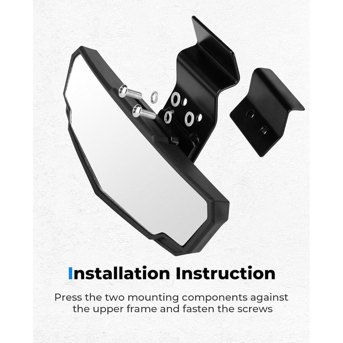 Kemimoto '17-'23 Polaris Ranger XP 1000 UTV Rear View Mirror