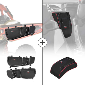Kemimoto '17-'24 Can-Am Maverick X3 Door Bags ＆ Center Bag