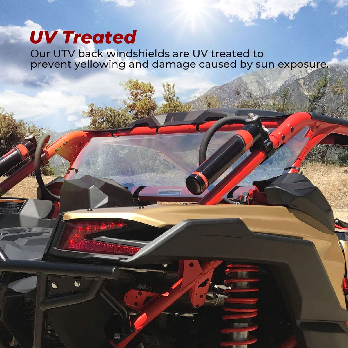 Kemimoto '17-'24 Can-Am Maverick X3 /Max Rear Windshield