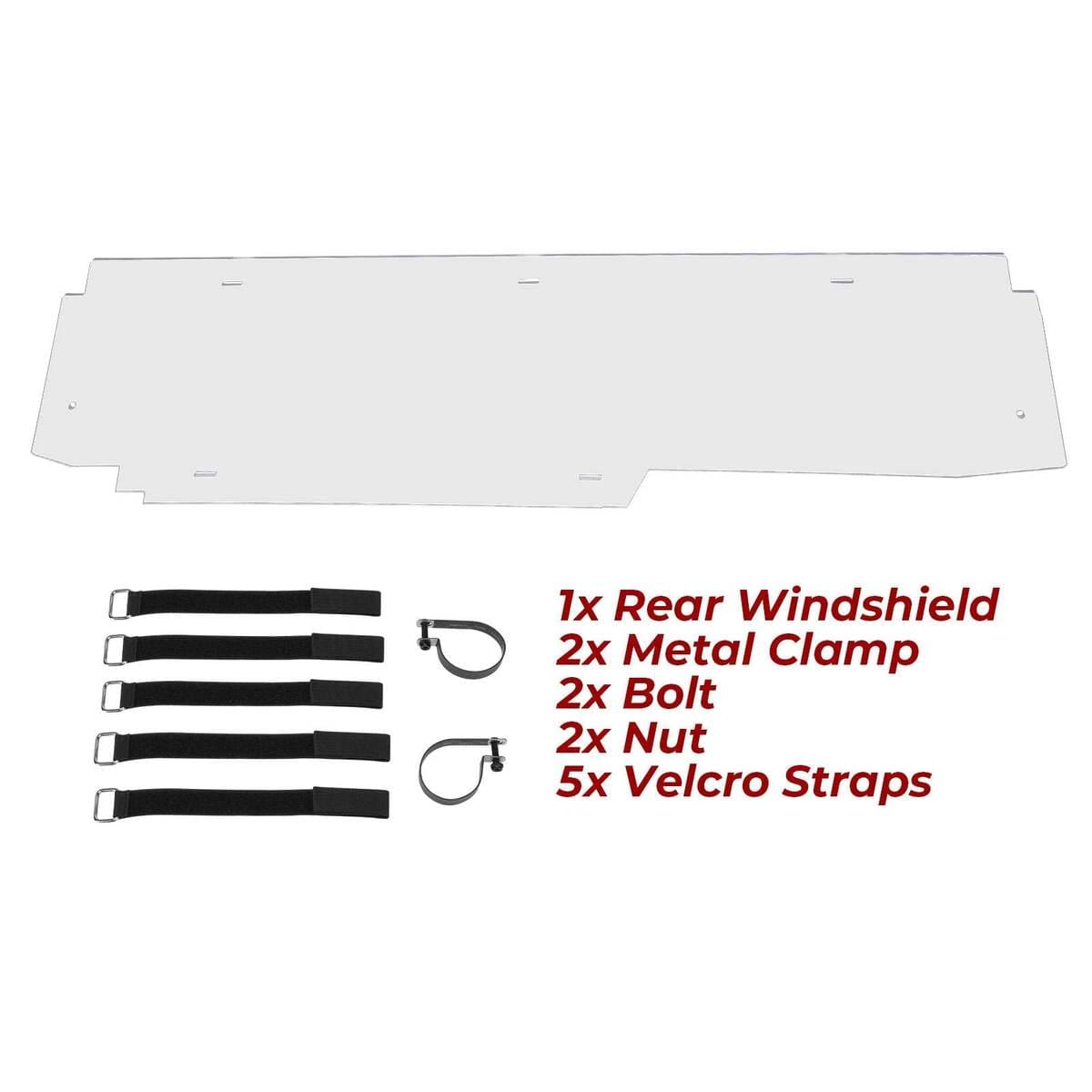 Kemimoto '17-'24 Can-Am Maverick X3 /Max Rear Windshield