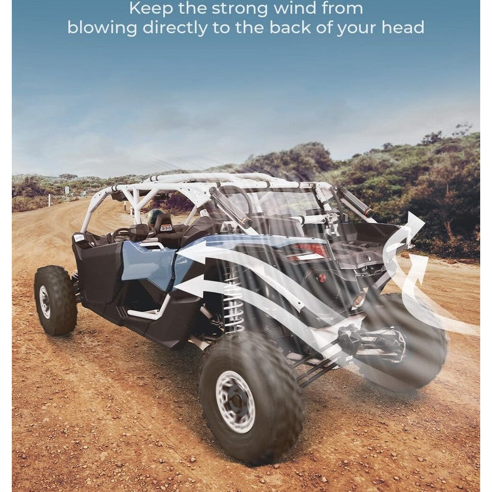 Kemimoto '17-'24 Can-Am Maverick X3 Max Soft Rear Windshield