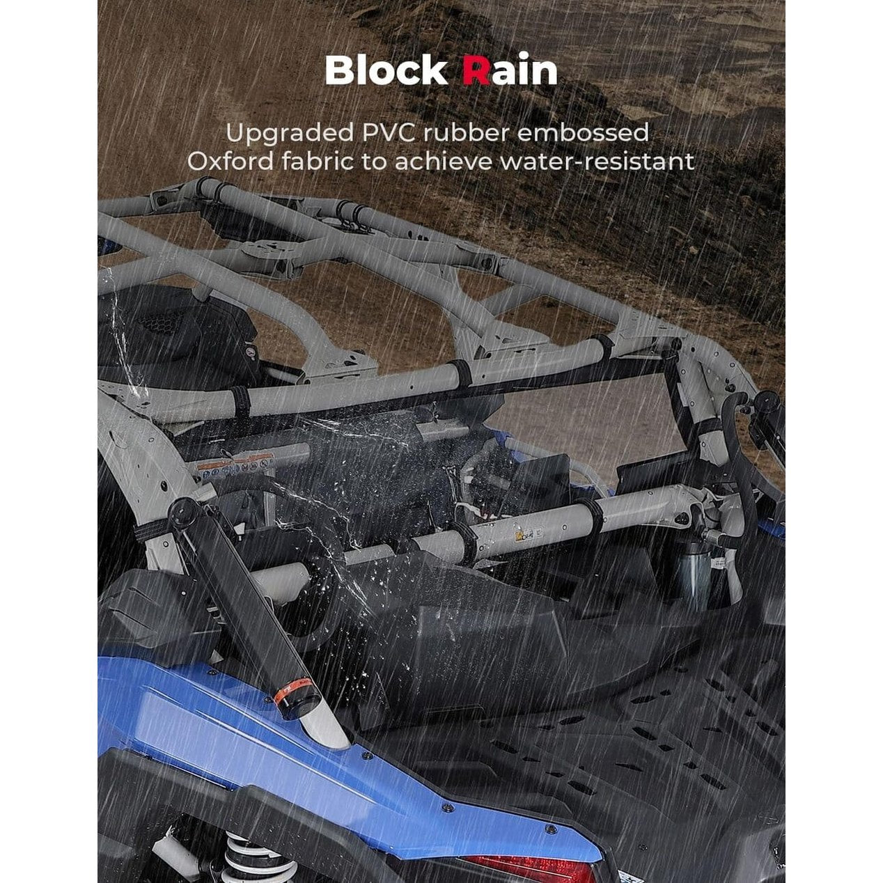 Kemimoto '17-'24 Can-Am Maverick X3 Max Soft Rear Windshield