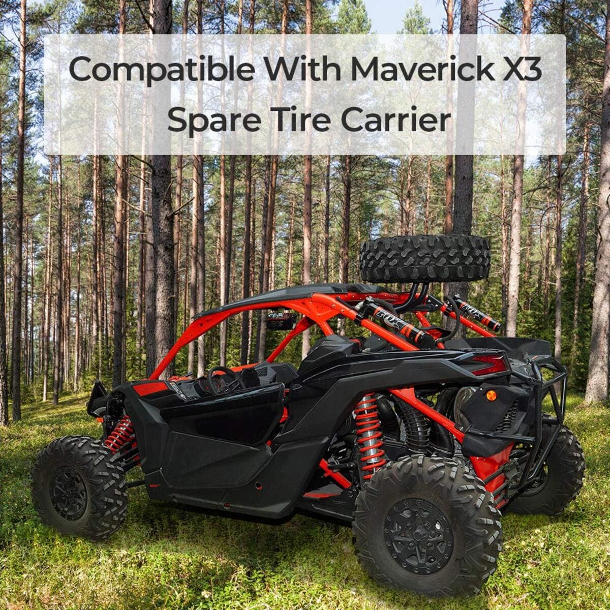 Kemimoto '17-'24 Can-Am Maverick X3 /Max Spare Tire Mount