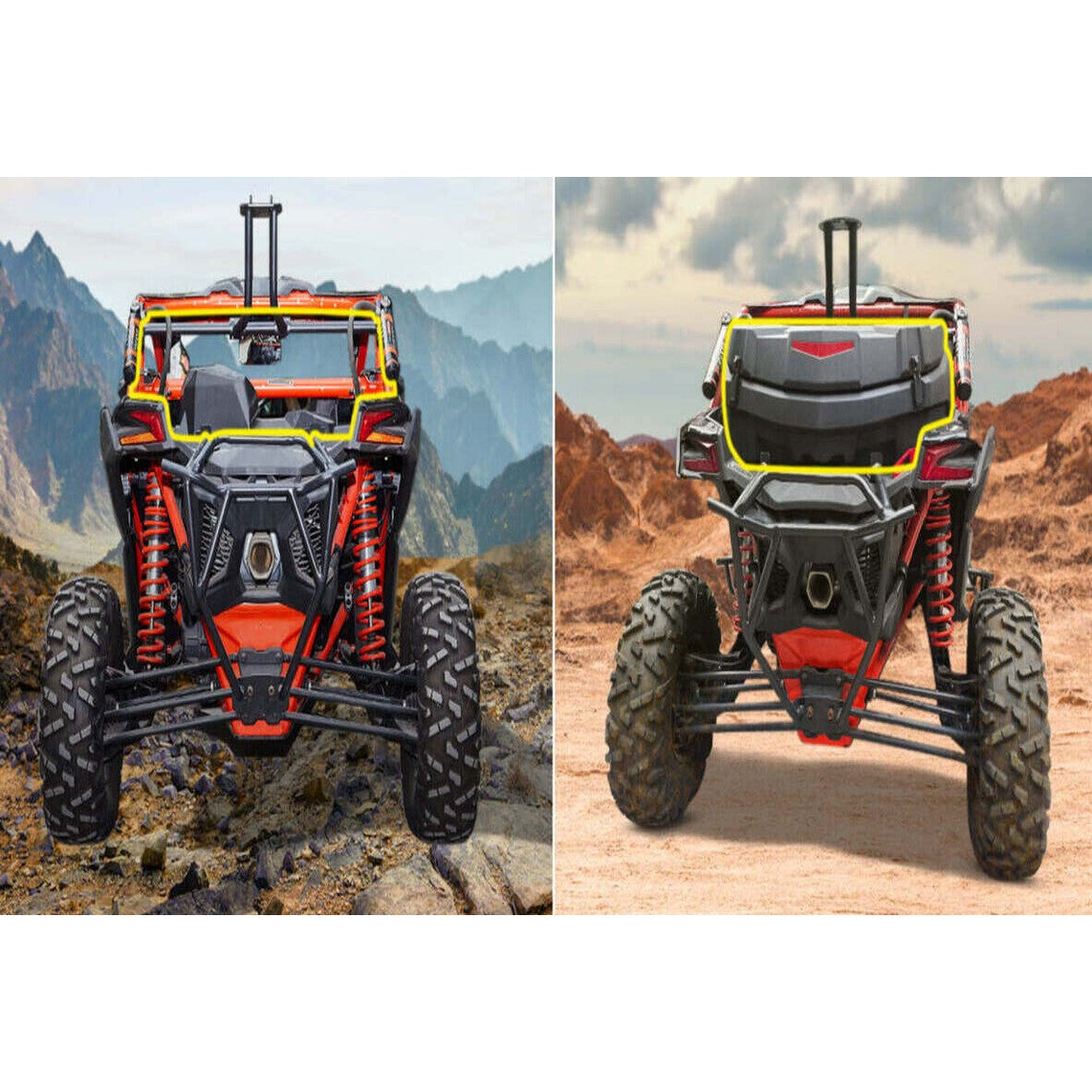 Kemimoto '17-'24 Can-Am Maverick X3 /Max Spare Tire Mount