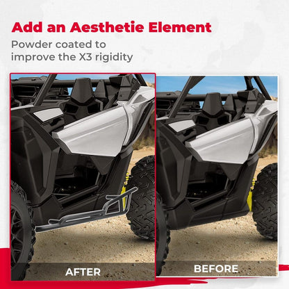 Kemimoto '17-'24 Can-Am Maverick X3 Nerf Bars Rock Sliders