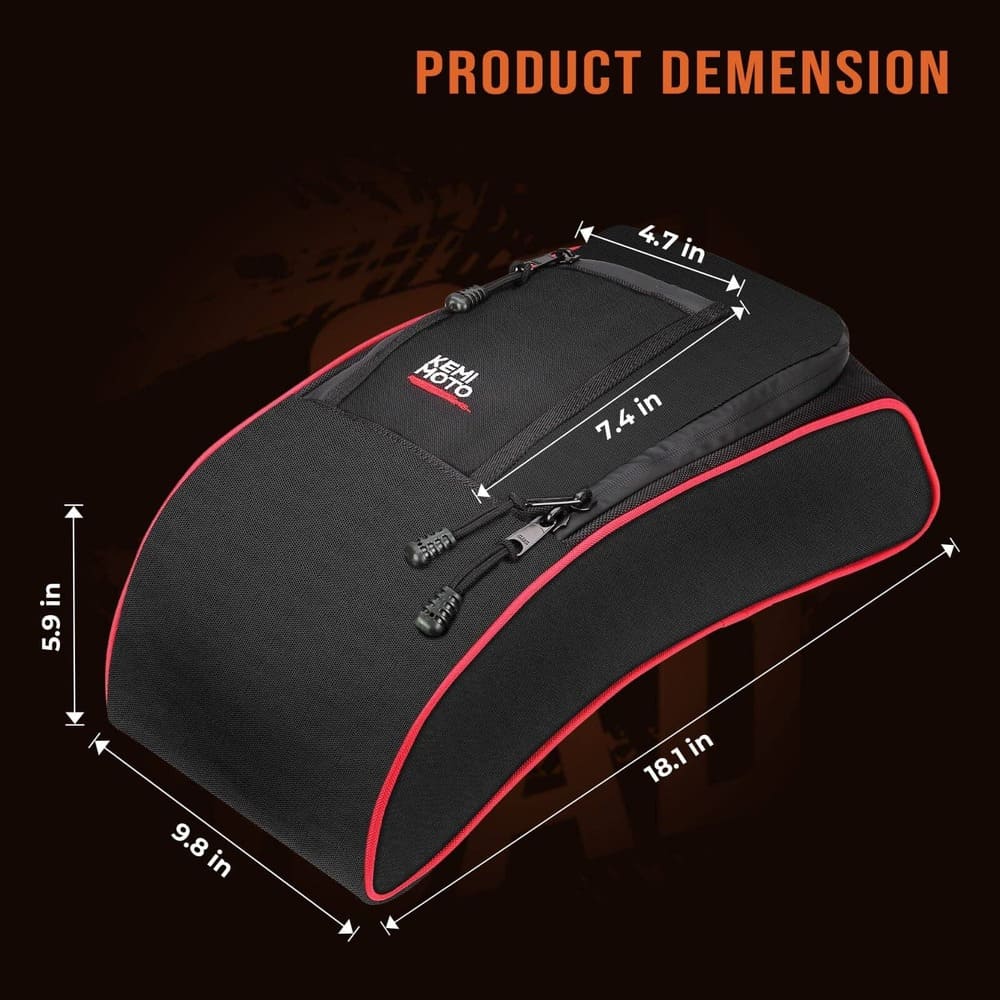 Kemimoto '17-'24 Can-Am Maverick X3 Tablet Holder & Console Storage Bag