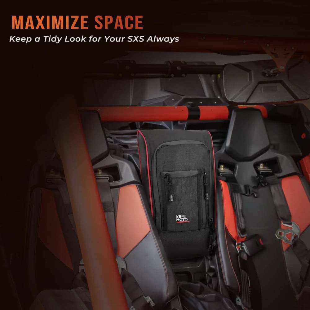Kemimoto '17-'24 Can-Am Maverick X3 Tablet Holder & Console Storage Bag